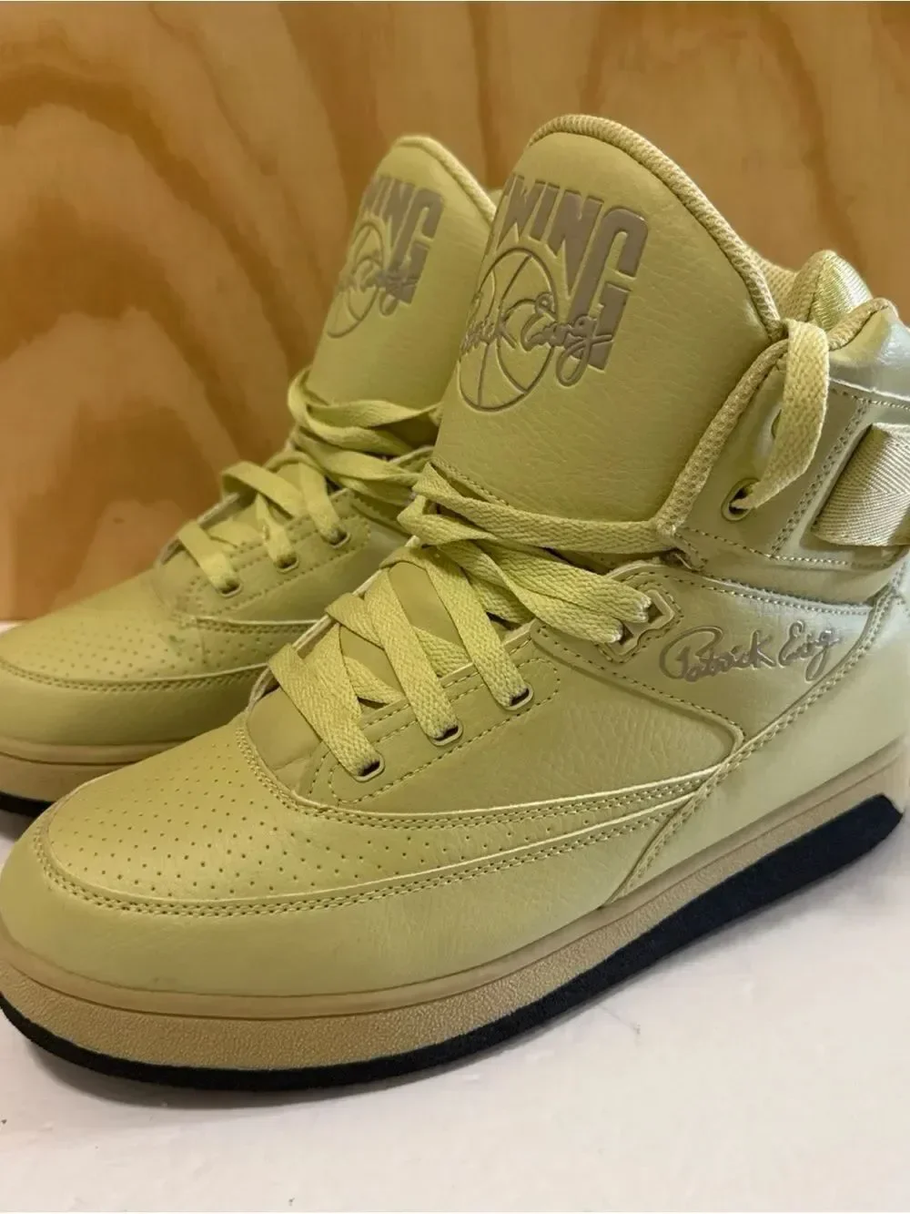 Ewing 33 Hi Pu Men's Basketball Shoe Pale Green/oxford Tan/oxford Tan Size 9 1/2